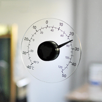 À lextérieur des ménages Thermomètre analogique centigrades Surveillance de la température transparente Compteur Dé