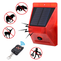 -N911C lumière dalarme solaire IP65 télécommande étanche Anti-animaux Flash avertissement lumière sonore de sécurit