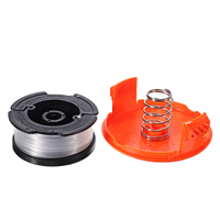 1 + 2 30ft Trimmer Line Remplacement String Trimmer Spool Cap Cover Spring For Black and Decker String Trimmers