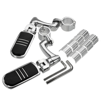 1 1/4 "32mm Repose-pieds Arrière de Moto Pédales Repose-Pieds Chrome Pour Harley Davidson