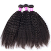 1 Bundle Kinky Straight 100% Brésilien Extension de Cheveux Vierges Bundles Nature Couleur