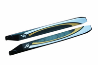 1 Pair FUNFLY 610mm Carbon Fiber Main Blade for RC Helicopter