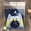 10 * 10 100 Pcs / Lot Creative Biscuit Sac Mignon Dessin Animé Bonbons Cuisson En Plastique Ziplock Emballage