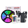 10 / 15M 300/450/600 LED 5050RGB Bande lumineuse LED 24 touches Télécommande et contrôle APP Bande intelligente Décorati