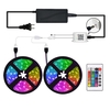 10 / 15M 600/900 LED Étanche LEDs 2835RGB LED Bande lumineuse 24 touches Télécommande + APP Contrôle Smart Strip Décorat