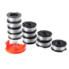 10 + 2 30ft Trimmer Line Remplacement String Trimmer Spool Cap Cover Spring For Black and Decker String Trimmers