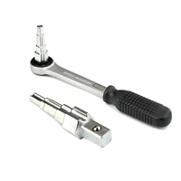 10-21mm clé à cliquet de radiateur Durable multi-usage fournitures pour la maison mamelons radiateur à cliquet clé étagé