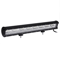 10-30V 23 pouces à trois rangées LED barre de lumière de travail combinée + support de plaque dimmatriculation de p