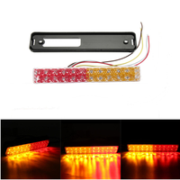 10-30V 24LED feux arrière arrière clair Slimline lampe étanche rouge + jaune pour camion remorque camion