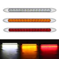 10-30 V 15 LED Ultra-mince Remorque Caravane Queue Lumière Arrêter Inverser Clignotant Témoin lumineux