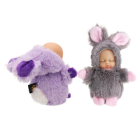 10 CM Mignon Lapin Boule Pendentif En Peluche Poupée Porte-clés Sac / Voiture Pendentif Accessoires Jouet