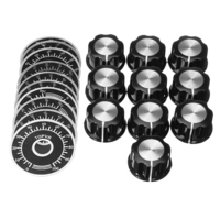 10 ensembles MF-A03 bouton de potentiomètre en bakélite chapeau + 0-100 plaque déchelle à cadran numérique