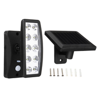 10 LED Énergie solaire PIR Capteur de mouvement Applique murale Jardin extérieur 3 modes Projecteur