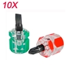 10 lot de 2 embouts de tournevis Phillip magnétiques antidérapants + mini tournevis à un côté