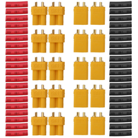 10 Pair URUAV XT30U Male Female Bullet Connectors Power Plug with Heat Shrink Tubing for Lipo Batter
