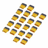 10 paires RJX Amass MR30 connecteur prise XT30 femelle mâle plaqué or avec gaine pour pièces RC QX-MOTOR