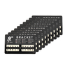 10 paquets / ensemble de supports en métal dorthodontie dentaire entretoises Mini Roth 022 fente 3 croch