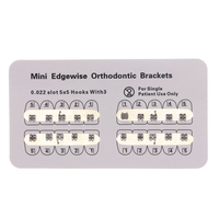 10 paquets de supports en métal orthodontiques dentaires Edgewise Mini fente 0.022 Edgewise