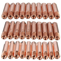 10 PC mb-15ak m6 mig/mag ajutage de gaz de bout de contact de flambeau soudable 0.8/1.0/1.2mm