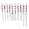 10 pcs / ensemble HCS lame de scie alternative 6/8 pouces bois métal tube lames de coupe