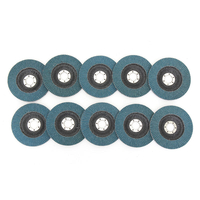 10 pcs 125mm 40-120 Grain Métal Ponçage Rabat Disques Angle Meuleuse Roues Outil Abrasif