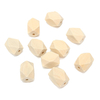 10 pcs 30x20mm Géométrique En Bois Punk Perles Inachevé Collier À Facettes Artisanat Décorations