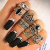 10 Pcs Bohème Déclaration Anneau Set Vintage Couronne Star Lune Fleur Knuckle Anneaux pour les Femmes