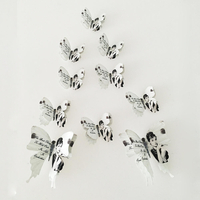 10 PCS Funlife Hepburn 3D papillon Stickers muraux Mur de toile de fond BRICOLAGE