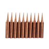 10 Pcs Pointes De Fer De Cuivre Pur 900M-T-I Conseils De Soudure pour Soudure Rework Station De Fer À Souder
