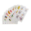 10 pcs Pâques tatouage temporaire dessin animé Colorful oeufs corps autocollant étanche enfants jouets