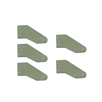 10 pcs RC Fibre Angle De Gouvernail 18mm KT Mousse PP Avions Depron Dédié Contrôle De Gouvernail
