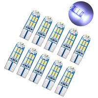 10 Pcs T10 168 194 LED Voiture Plaque Dimmatriculation Lampes Ampoules Feux De Position Latéraux Lumineux Universel