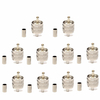 10 pcs UHF Mâle Connecteur Pl259 Plug Sertir RG58 RG142 LMR195 Câble Connecteur Adaptateur