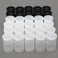 10 Pcs Vide Noir Blanc Bouteille 35mm Film Boîtes Bidons Conteneurs pour Kodak Fuji