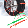 10 pièces / ensemble chaîne de roue de pneu chaînes à neige durgence antidérapantes pour glace / neige / boue / sab