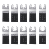 10 pièces 1-3 / 8 pouces BIM coupe lame de scie ensemble outil oscillant échelle droite multi-outils coupe bois lames de