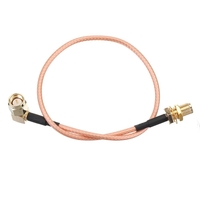 10 pièces 100 CM SMA câble SMA mâle Angle droit à SMA femelle RF coaxial câble de queue de cochon fil RG316 adaptateur d
