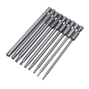 10 pièces 100mm TT8-TT40 embout de tournevis à tête Torx à tige hexagonale perceuse à percussion ensemble de bits de tou