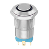 10 pièces 12mm bleu LED interrupteur de verrouillage à bouton poussoir en métal 4Pin interrupteur à bouton poussoir étan