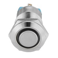 10 pièces 12mm vert LED interrupteur de verrouillage à bouton poussoir en métal 4Pin interrupteur à bouton poussoir étan