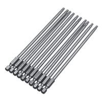 10 pièces 150mm embout de tournevis à tête Torx à tige hexagonale TT8-TT40 ensemble de bits de tournevis de perceuse éle