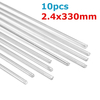 10 pièces 2.4mmx330mm alliage daluminium argent TIG tiges de remplissage soudage brasage fil outils