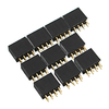 10 pièces 2.54mm 2x4P 8P Double rangée femelle à broche droite en-tête aiguille prise broche bande