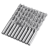 10 pièces 3.175 * 22mm 3 cannelures fraise fraise en carbure fraise CNC outil de coupe