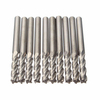 10 pièces 3.175mm tige fraise en carbure CNC 4 flûte en spirale fraise en bout CEL 15mm