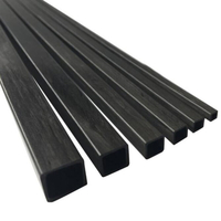 10 pièces 3x3x2x2/4x4x3x3/5x5x4x4/6x6x5x5x500mm Tube en Fiber de carbone pour avion RC Quadricoptère outil de bricolage
