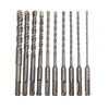 10 pièces 4-14mm forets de maçonnerie Double SDS Plus fente électrique Hammer ensemble de forets 160mm métal HSS jeu de