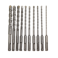10 pièces 4-14mm forets de maçonnerie Double SDS Plus fente électrique Hammer ensemble de forets 160mm métal HSS jeu de