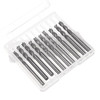 10 pièces 4 cannelures 3.175 * 17mm fraise fraise en carbure fraise CNC outil de coupe