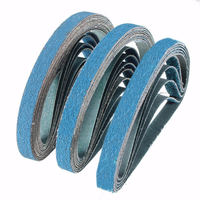 10 pièces 40 à 80 courroies de ponçage en zircone grain 13x457mm outil de meulage abrasif